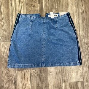 Topshop moto denim skirt